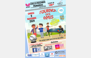 Tournoi des amis :   09 Novembre à 10h30