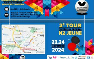 Tour 2 - N2 Jeunes - 23 et 24 Novembre 2024 - Les poules